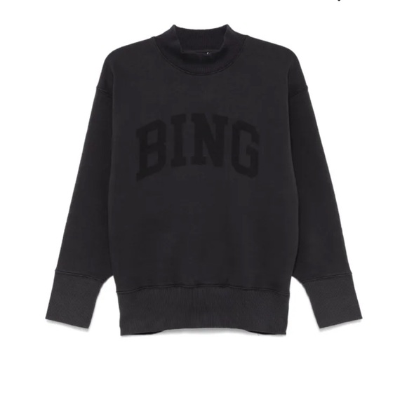 Anine Bing Bradie Sweatshirt – Black (Size S) - Picture 5 of 6